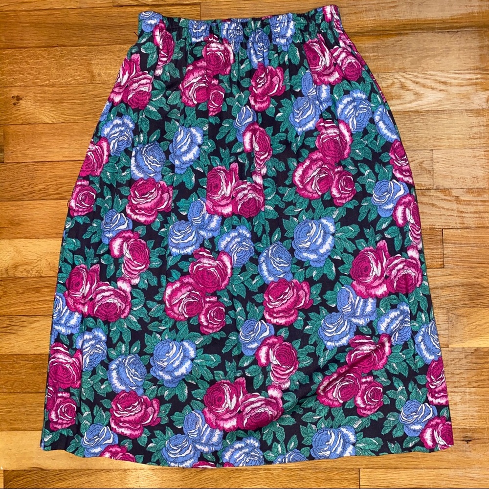 High waist midi skirt (with pockets!)